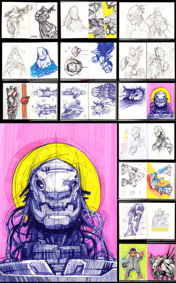 Sketchbook Illustrations by Artem Solop Sketchbook Illustrations by Artem Solop via YouTheDesigner.com