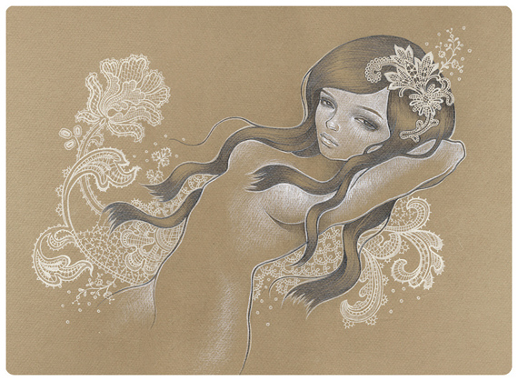 Sketchbook Illustration by Audrey Kawasaki Sketchbook Illustration by Audrey Kawasaki via YouTheDesigner.com