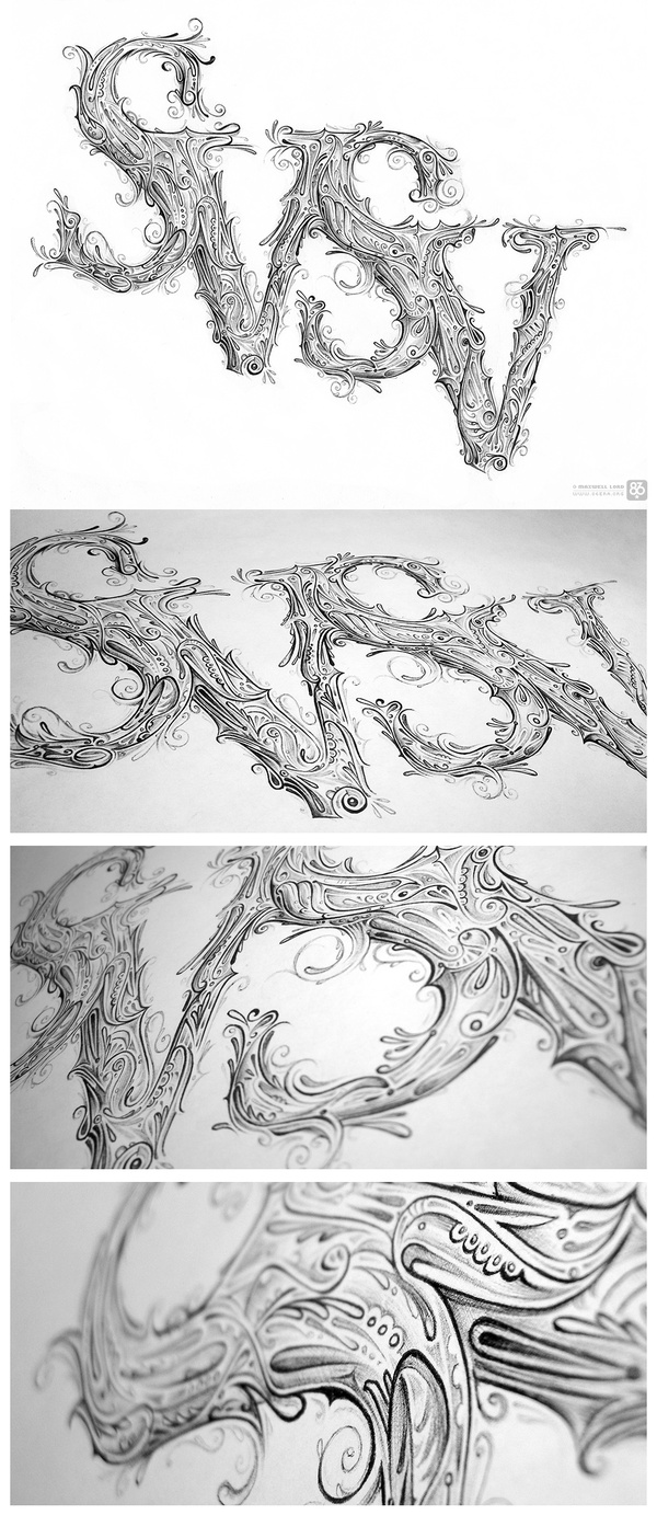 Hand Lettering by 86era Hand Lettering by 86era via YouTheDesigner