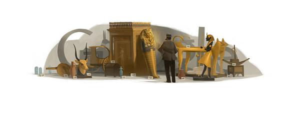 Google Doodles: Howard Carter's 138th Birthday