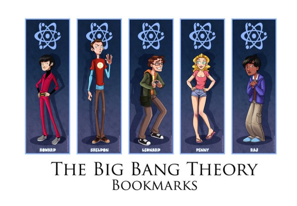 Japan Expo - The Big Bang Theory Bookmarks by coda-leia