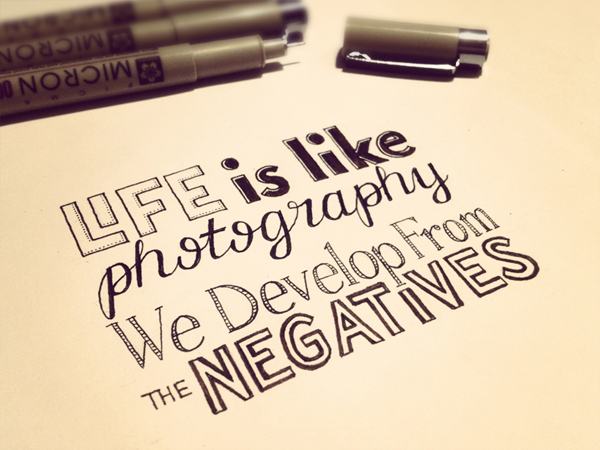 Hand Lettering Quotes by Sean McCabe Hand Lettering Quotes by Sean McCabe via YouTheDesigner