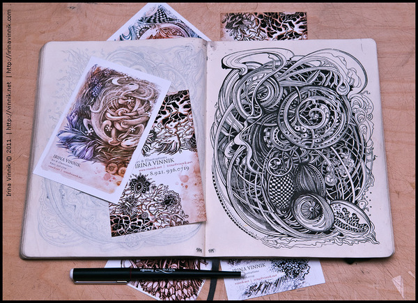 Sketchbook Illustration by Irina Vinnik Sketchbook Illustration by Irina Vinnik via YouTheDesigner.com