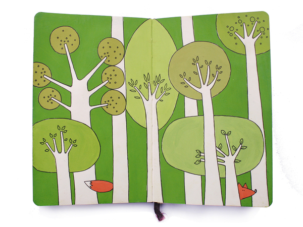 Sketchbook Illustration by Zlatina Gocheva Sketchbook Illustration by Zlatina Gocheva via YouTheDesigner.com