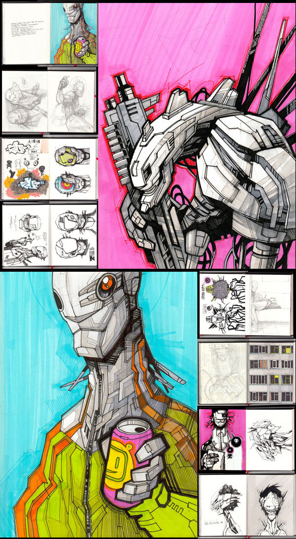Sketchbook Illustrations by Artem Solop Sketchbook Illustrations by Artem Solop via YouTheDesigner.com