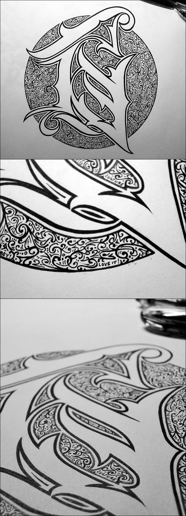 Hand Lettering by 86era Hand Lettering by 86era via YouTheDesigner