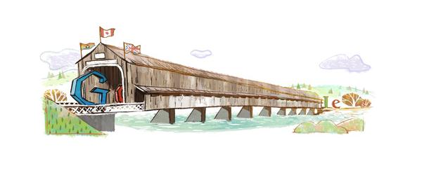 Google Doodles: Inauguration of Hartland Bridge