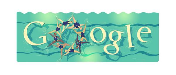 Google Doodles: Synchronized Swimming 2012