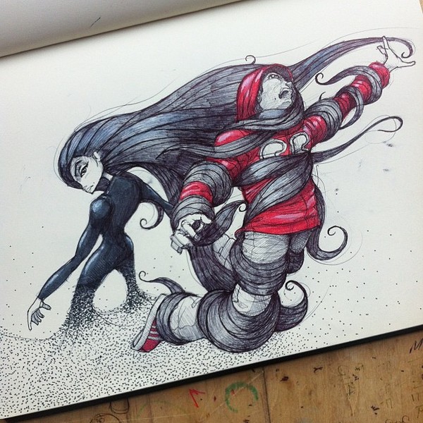 Sketchbook Illustrations by Norio Fujikawa Sketchbook Illustrations by Norio Fujikawa via YouTheDesigner.com