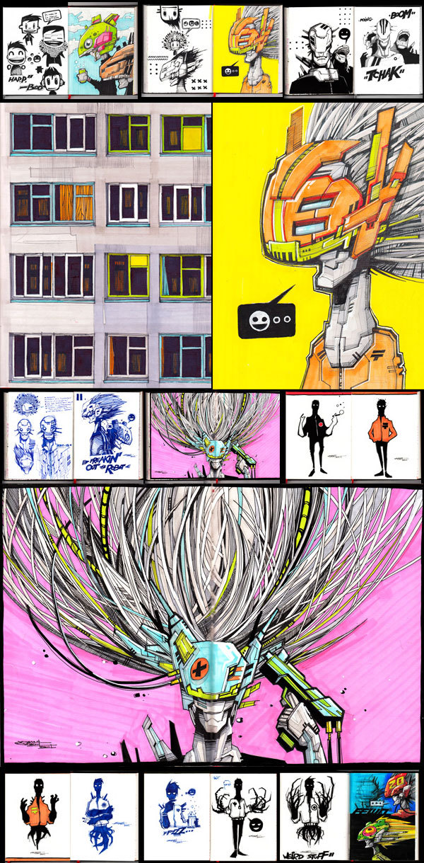 Sketchbook Illustrations by Artem Solop Sketchbook Illustrations by Artem Solop via YouTheDesigner.com