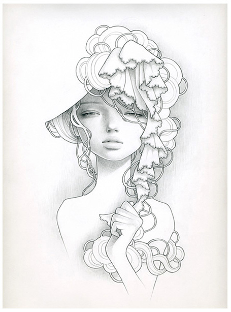 Sketchbook Illustration by Audrey Kawasaki Sketchbook Illustration by Audrey Kawasaki via YouTheDesigner.com