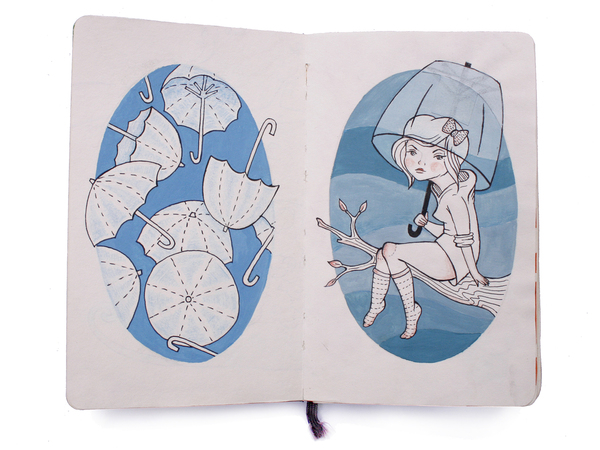 Sketchbook Illustration by Zlatina Gocheva Sketchbook Illustration by Zlatina Gocheva via YouTheDesigner.com