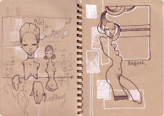 Sketchbook Illustration by Audrey Kawasaki Sketchbook Illustration by Audrey Kawasaki via YouTheDesigner