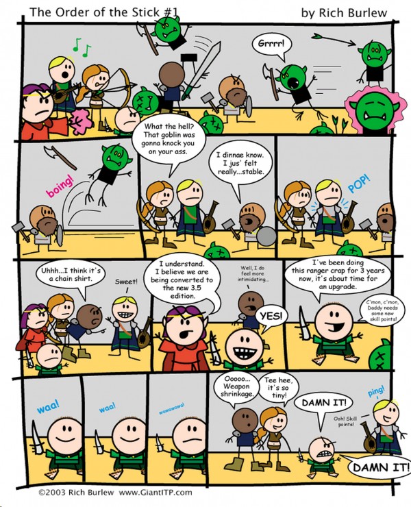 The Order of the Stick #1 by Rich Burlew The Order of the Stick #1 by Rich Burlew via YouTheDesigner