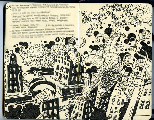 Sketchbook Illustration by Oleg Tischenkov Sketchbook Illustration by Oleg Tischenkov via YouTheDesigner.com