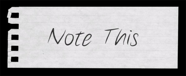 Note This