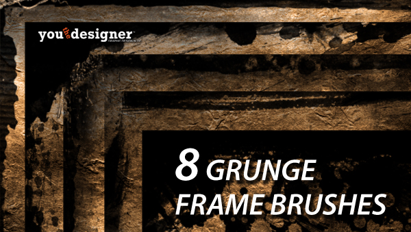 8 Grunge Frames Photoshop Brushes 8 Grunge Frames Photoshop Brushes via YouTheDesigner