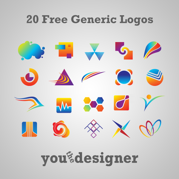20 Free Generic Logos via YouTheDesigner 20 Free Generic Logos via YouTheDesigner.com