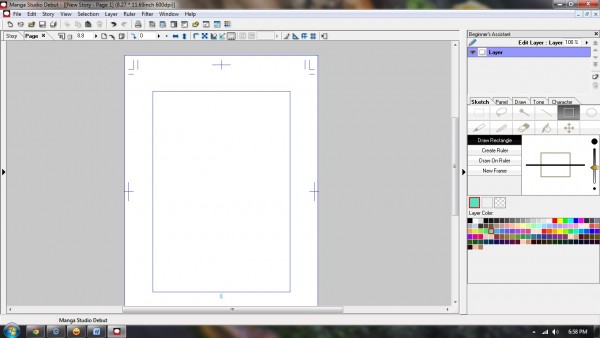 Manga Studio User Interface