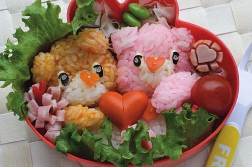 teddy bear bento