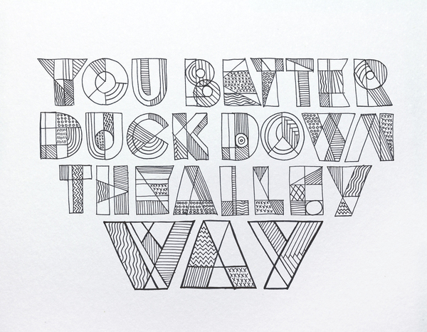 Bob Dylan´s HAND LETTERING EXPERIENCE by Leandro Senna Bob Dylan´s HAND LETTERING EXPERIENCE by Leandro Senna via YouTheDesigner