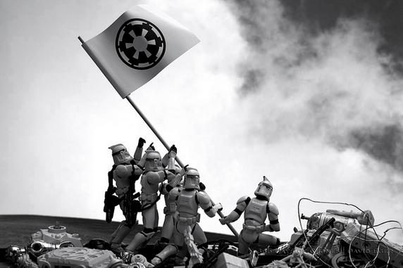 "Troopers Raising the Flag on Iwo Jima" - Photography by David Eger "Troopers Raising the Flag on Iwo Jima" - Photography by David Eger