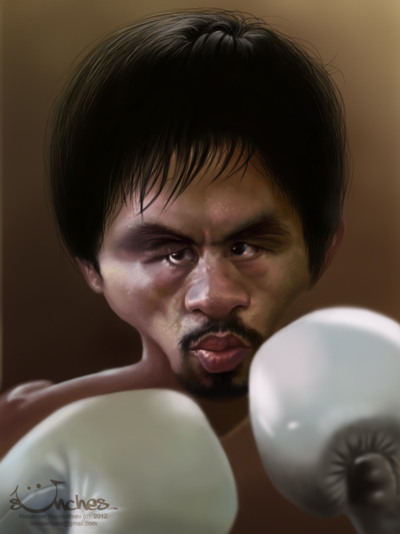 Manny "Pacman" Pacquiao - Caricature by Alex Novoseltsev Manny "Pacman" Pacquiao - Caricature by Alex Novoseltsev