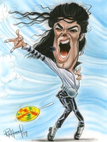 Michael Jackson - caricature by Tom Richmond Michael Jackson - caricature by Tom Richmond