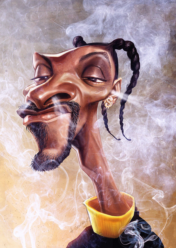Snoop Dogg - caricature by Anthony Geoffroy Snoop Dogg - caricature by Anthony Geoffroy