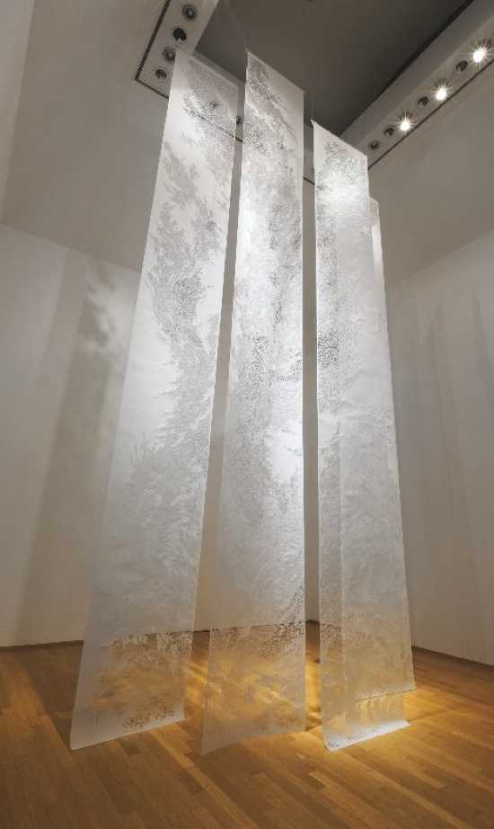 Paper Cut Installation by Tomoko Shioyasu Paper Cut Installation by Tomoko Shioyasu via YouTheDesigner