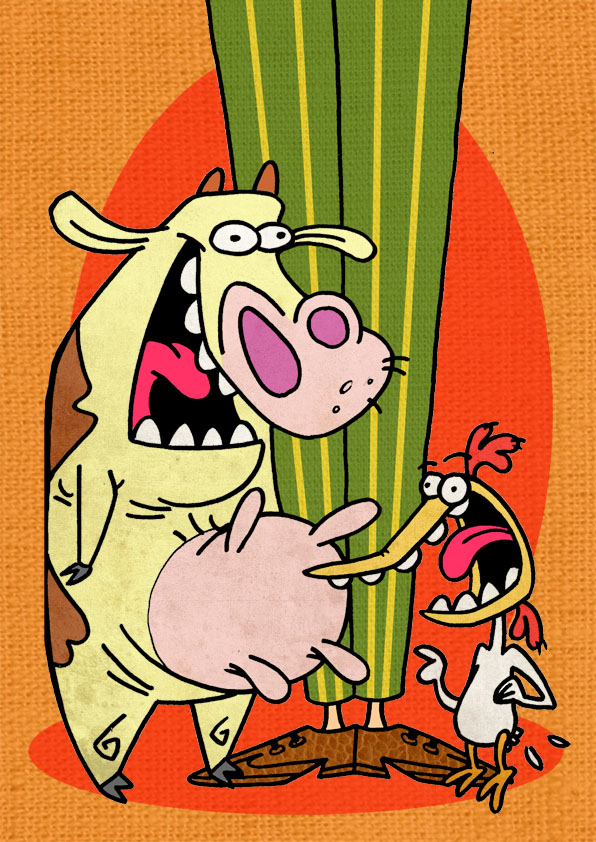 cow n chicken by hiugo cow n chicken by hiugo via YouTheDesigner