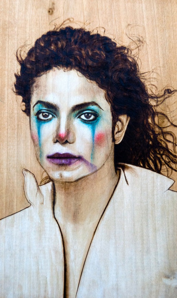 "Michael" - pyrography by Fay Helfer "Michael" - pyrography by Fay Helfer