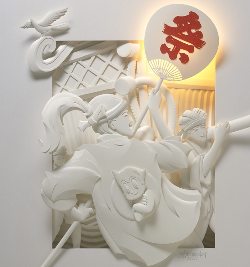 Paper Sculpture by Jeff Nishinaka Paper Sculpture by Jeff Nishinaka via YouTheDesigner