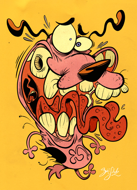 Courage the Cowardly Dog by Themrock Courage the Cowardly Dog by Themrock via YouTheDesigner