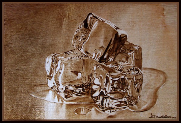 "Meltdown" - pyrography by Muradino "Meltdown" - pyrography by Muradino