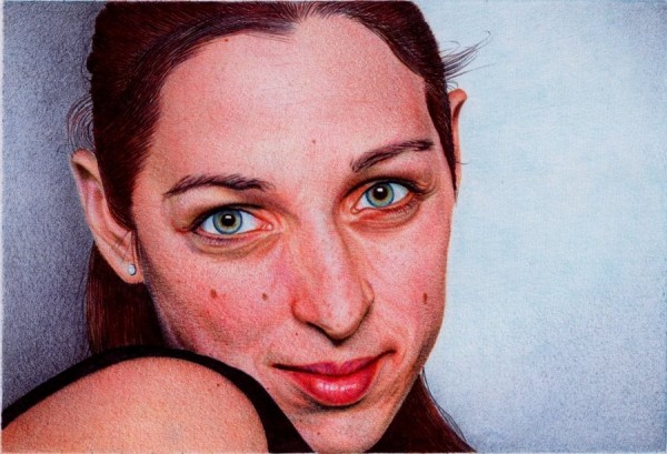 "Woman's Portrait" - Ballpoint Pen Artwork by Samuel Silva "Woman's Portrait" - Ballpoint Pen Artwork by Samuel Silva