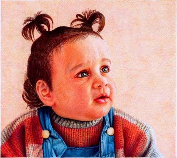 "Baby Girl" - Ballpoint Pen Artwork by Samuel Silva "Baby Girl" - Ballpoint Pen Artwork by Samuel Silva