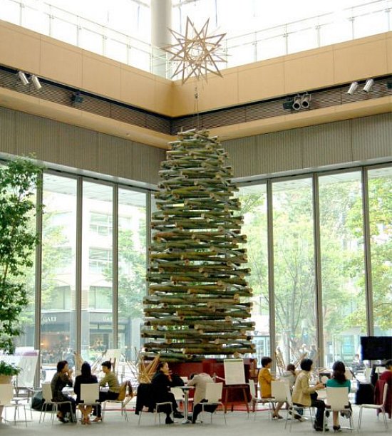 Bamboo Christmas Tree Bamboo Christmas Tree via You The Designer