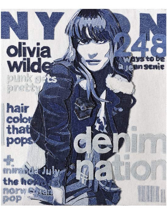 NYLON, denim art by Denimu NYLON, denim art by Denimu