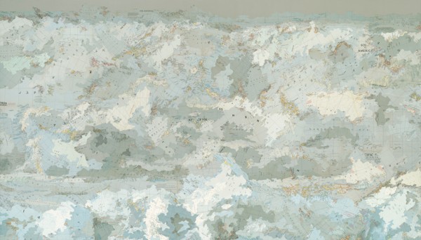 Of All This World At Once, 2012 Inlaid maps, acrylic, on panel by Matthew Cusick Of All This World At Once, 2012 Inlaid maps, acrylic, on panel by Matthew Cusick