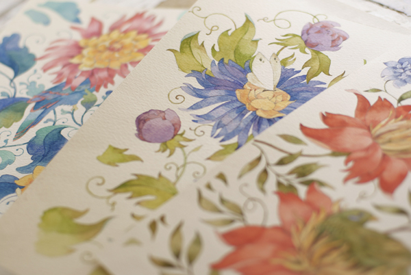 The Lost World Watercolor Patterns by Tetiana Kartasheva The Lost World Watercolor Patterns by Tetiana Kartasheva via YouTheDesigner