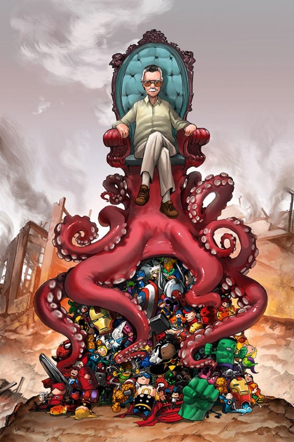 "Stan Lee's OctoThrone for Comikaze" by camilladerrico "Stan Lee's OctoThrone for Comikaze" by camilladerrico