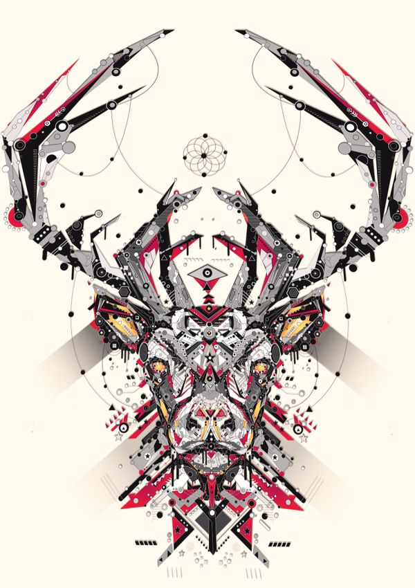 - You! Be Inspired! - Geometric Animal Illustrations by Yo Az - You! Be Inspired! - Geometric Animal Illustrations by Yo Az