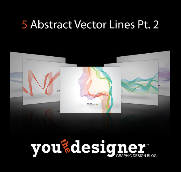 5 Abstract Vector Lines Part 2 by YouTheDesigner 5 Abstract Vector Lines Part 2 by YouTheDesigner