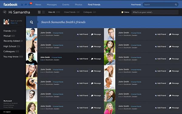Facebook - New Look & Concept by Fred Nerby Facebook - New Look & Concept by Fred Nerby