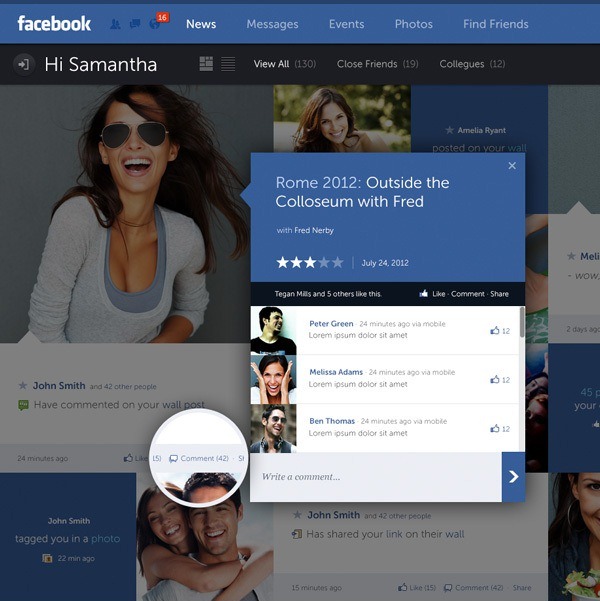 Facebook - New Look & Concept by Fred Nerby Facebook - New Look & Concept by Fred Nerby