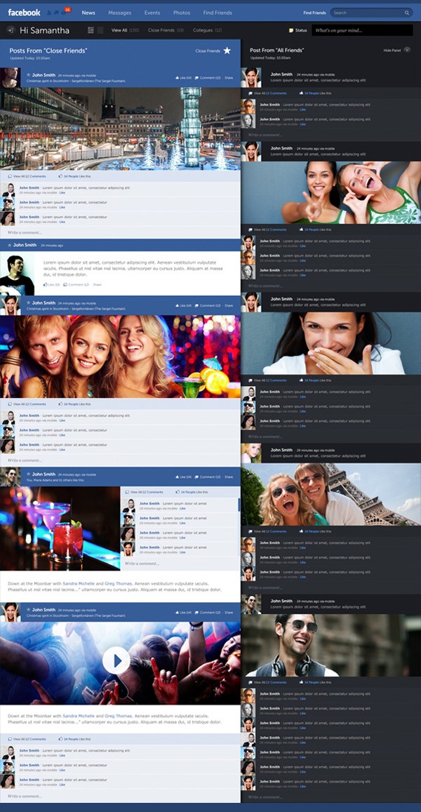 Facebook - New Look & Concept by Fred Nerby Facebook - New Look & Concept by Fred Nerby