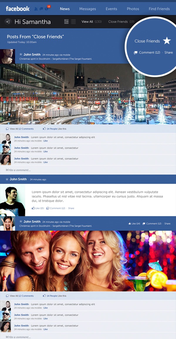 Facebook - New Look & Concept by Fred Nerby Facebook - New Look & Concept by Fred Nerby