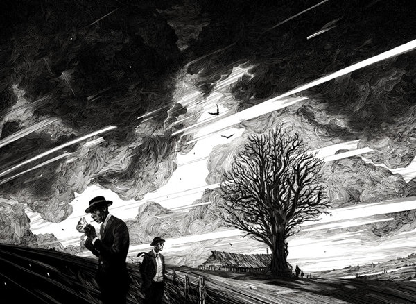 Ink Drawing by Nicolas Delort via YouTheDesinger Ink Drawing by Nicolas Delort via YouTheDesinger