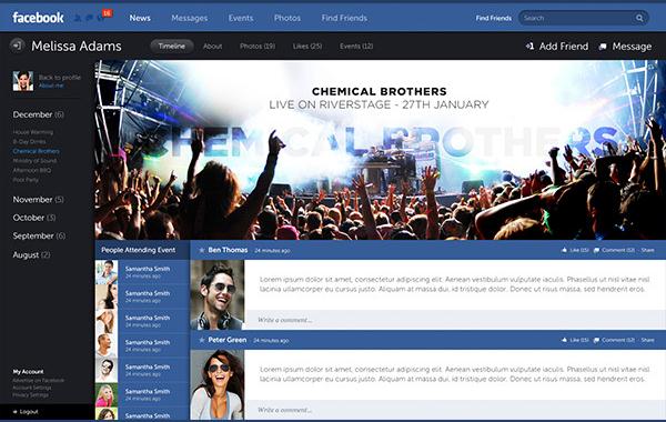 Facebook - New Look & Concept by Fred Nerby Facebook - New Look & Concept by Fred Nerby